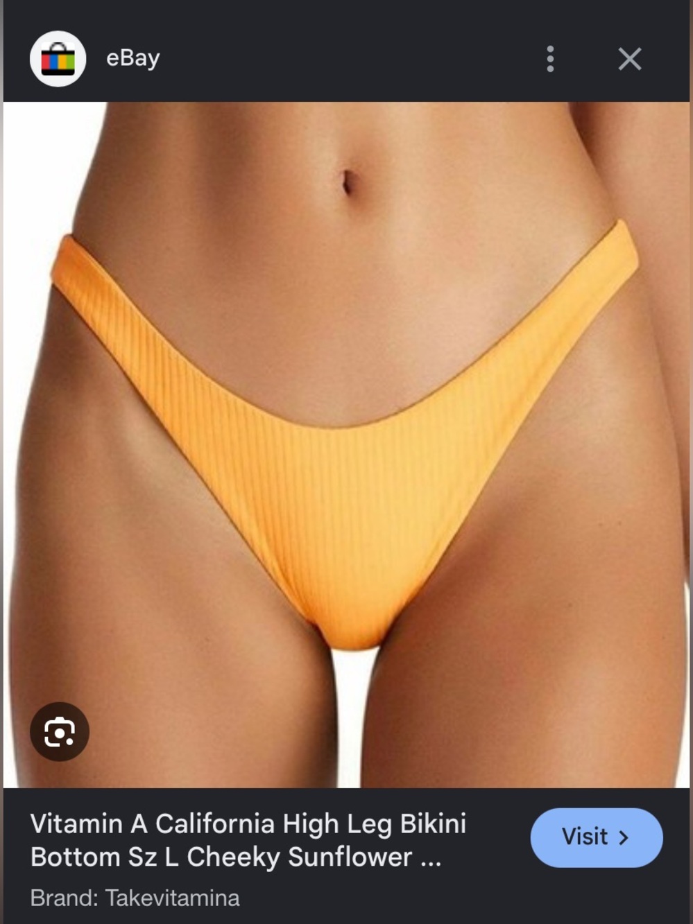 Vitamin A Sunflower Yellow California High Leg Bottom